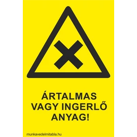 Ártalmas vagy ingerlő anyag