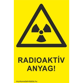 Radioaktív anyag!