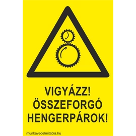 Vigyázz!Összeforgó hengerpárok