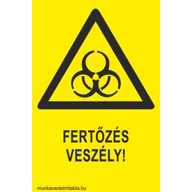 Fertőzés veszély!