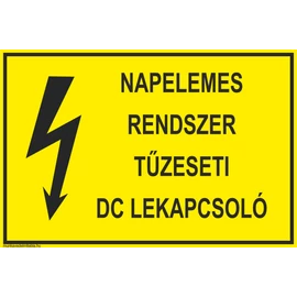 Napelemes rendszer tűzeseti dc lekapcsoló