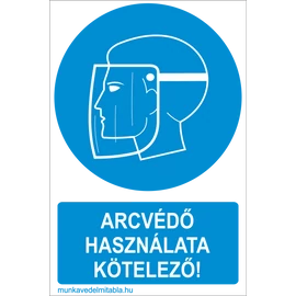 Arcvédő használata kötelező!