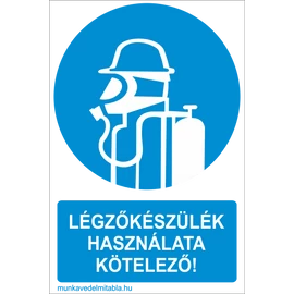 Légzőkészülék használata kötelező!