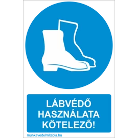 Lábvédő használata kötelező!