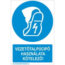 Vezetőtalpú cipő használata kötelező!