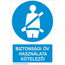 Biztonsági öv használata kötelező!