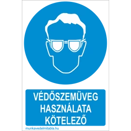 Védőszemüveg használata kötelező!