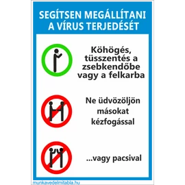 1-297210 Segítsen megállítani a vírus terjedését