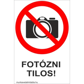 Fényképezni tilos!