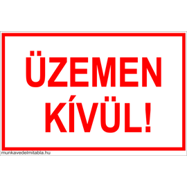 Üzemen kívül