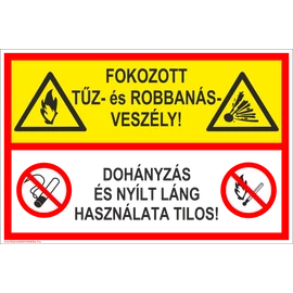 Fokozott tűz- és robbanásveszély