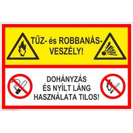 Tűz- és robbanásveszély
