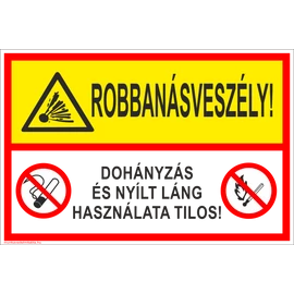 Robbanásveszély!