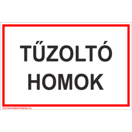 Tűzoltó homok