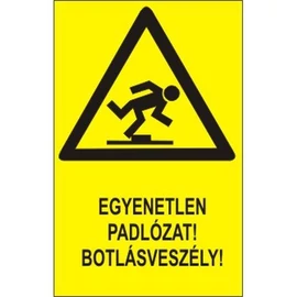 Egyenetlen padlózat botlásveszély