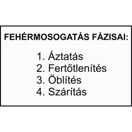Fehérmosogatás fázisai