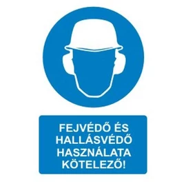 Fejvédő és hallásvédő használata kötelező!
