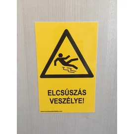 Elcsúszás veszélye