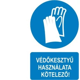 Védőkesztyű használata kötelező!