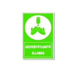Kézfertőtlenítő állomás