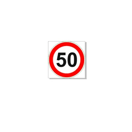 Sebességkorlátozó tábla, 50 km/h