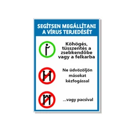1-297210 Segítsen megállítani a vírus terjedését