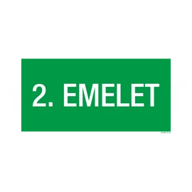 Ez egy második emelet tábla vagy matrica