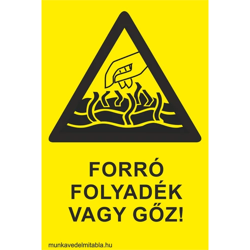 Forró folyadék vagy gőz!
