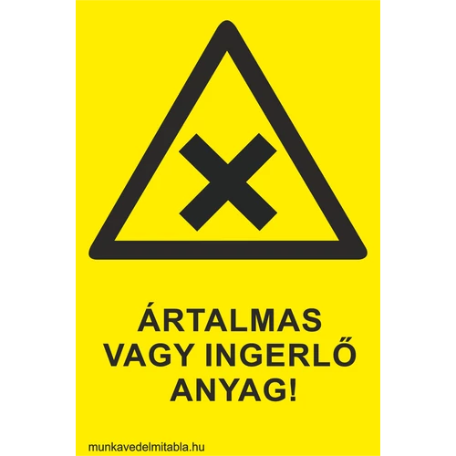 Ártalmas vagy ingerlő anyag!