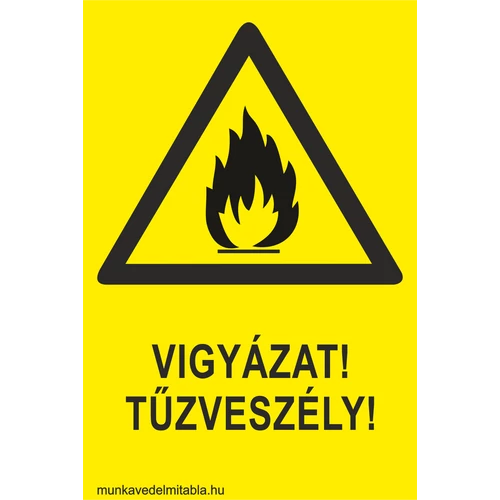 Vigyázat!Tűzveszély!