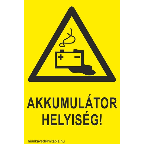 Akkumulátor helyiség!