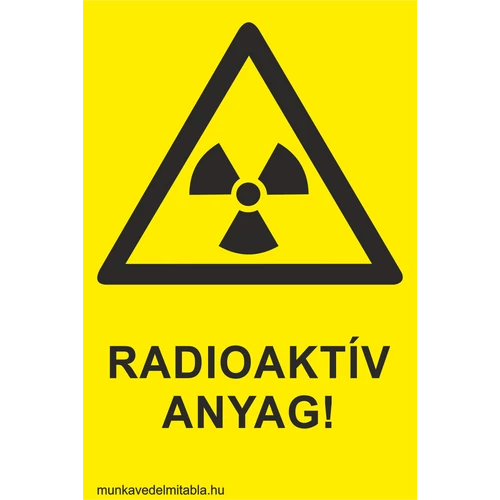 Radioaktív anyag!