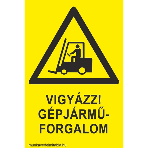 Vigyázat!Gépjárműforgalom!