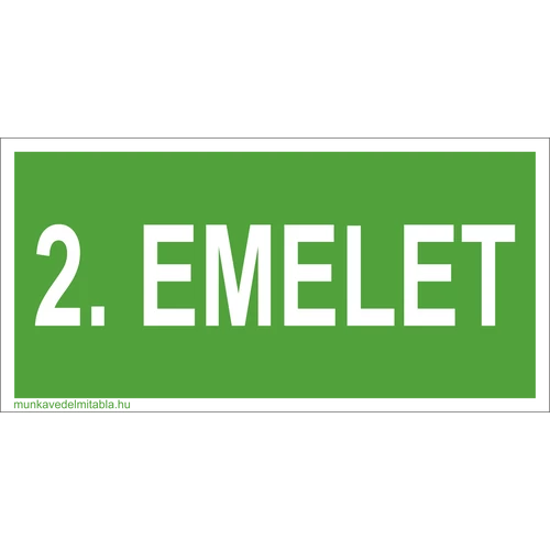 Ez egy második emelet tábla vagy matrica