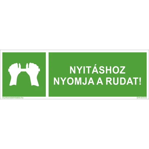 Nyitáshoz nyomja a rudat