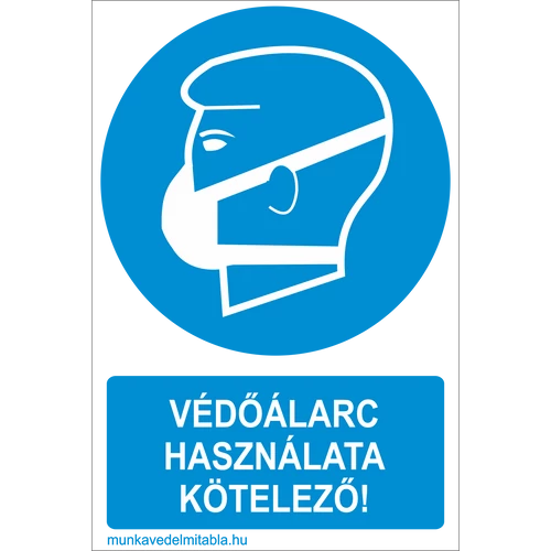 Védőálarc használata kötelező!