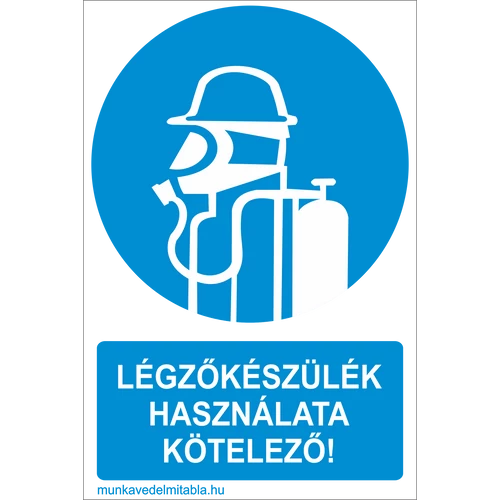 Légzőkészülék használata kötelező!