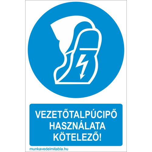 Vezetőtalpú cipő használata kötelező!