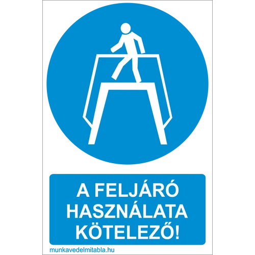 A felüljáró használata kötelező!