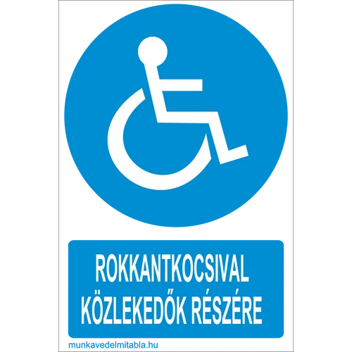Rokkantkocsival közlekedők részére
