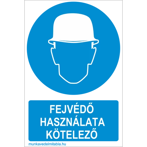 Fejvédő használata kötelező!