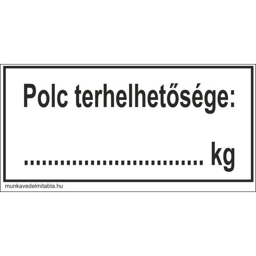 Polc terhelhetősége