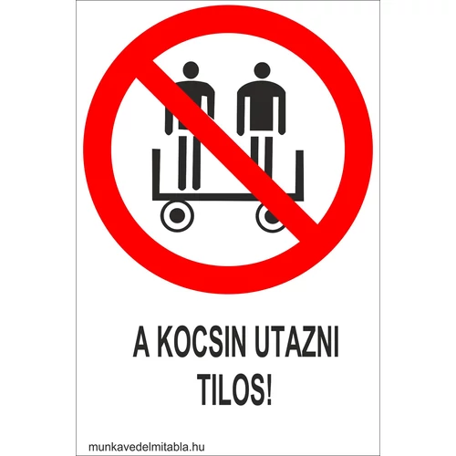 A kocsin utazni tilos!