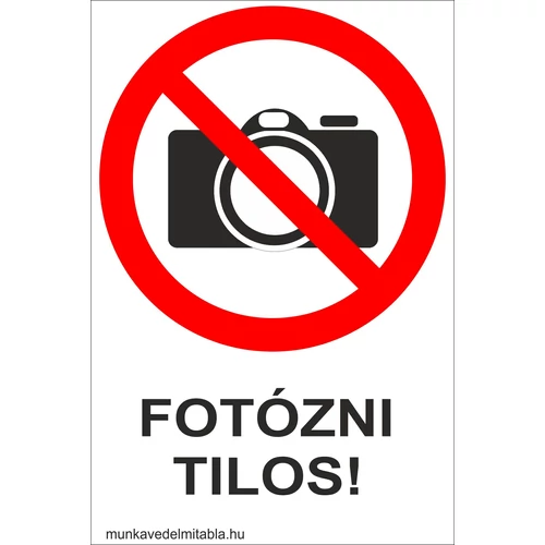 Fényképezni tilos!