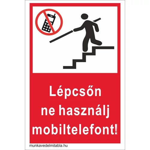 Lépcsőn ne használj mobiltelefont