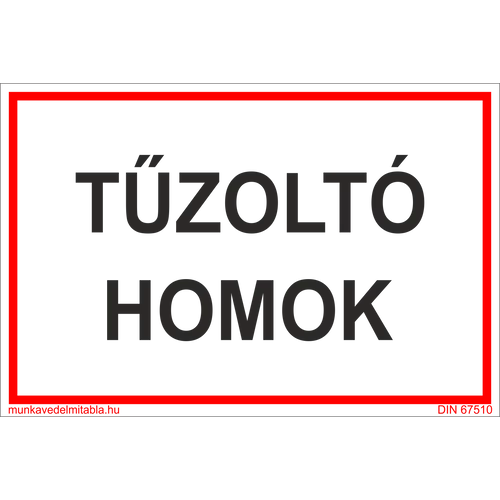 Tűzoltó homok