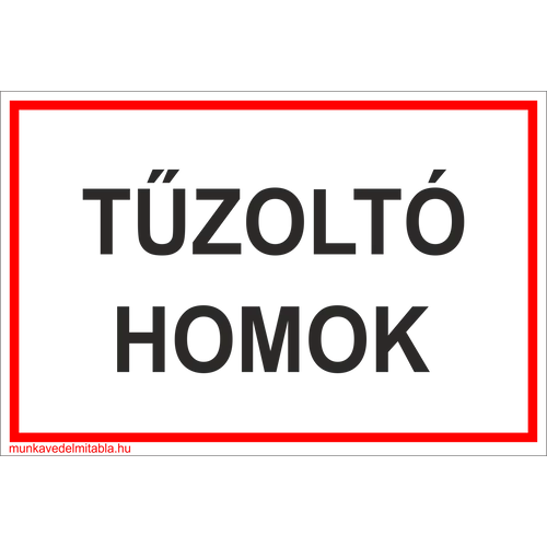 Tűzoltó homok