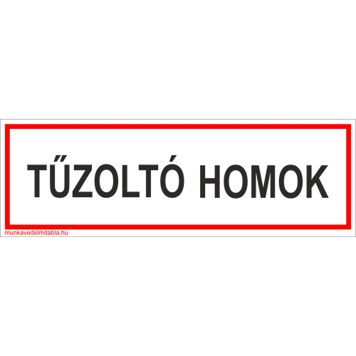 Tűzoltó homok
