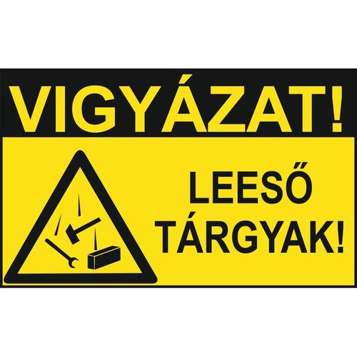 Vigyázat! Leeső tárgyak!