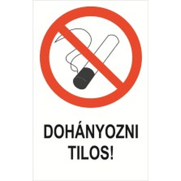 Dohányozni tilos! - műanyag, 150*100